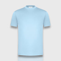 T-SHIRT MERCERIZED BLEU CLAIR