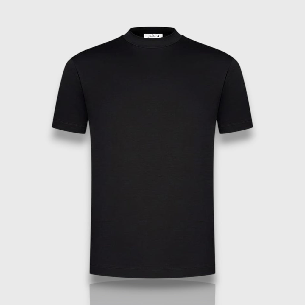 T-SHIRT MERCERIZED NOIR