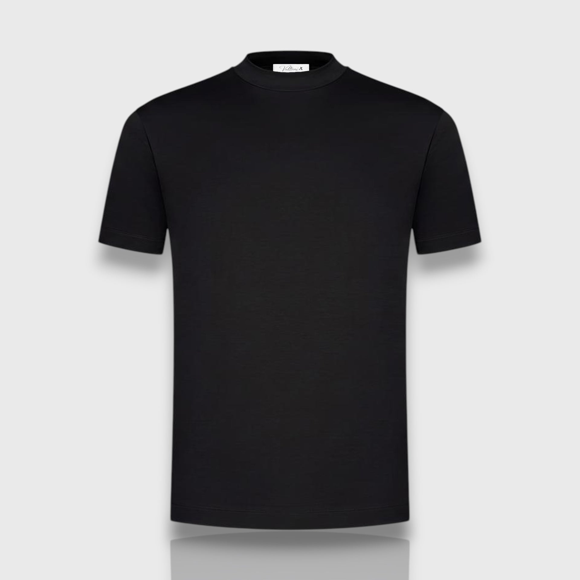 T-SHIRT MERCERIZED NOIR