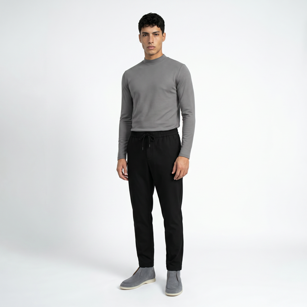 LONGSLEEVE MERCERIZED GRIS
