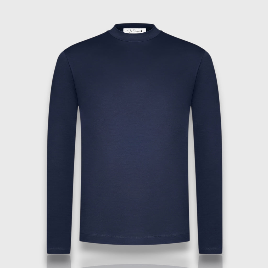 LONGSLEEVE MERCERIZED MARINE