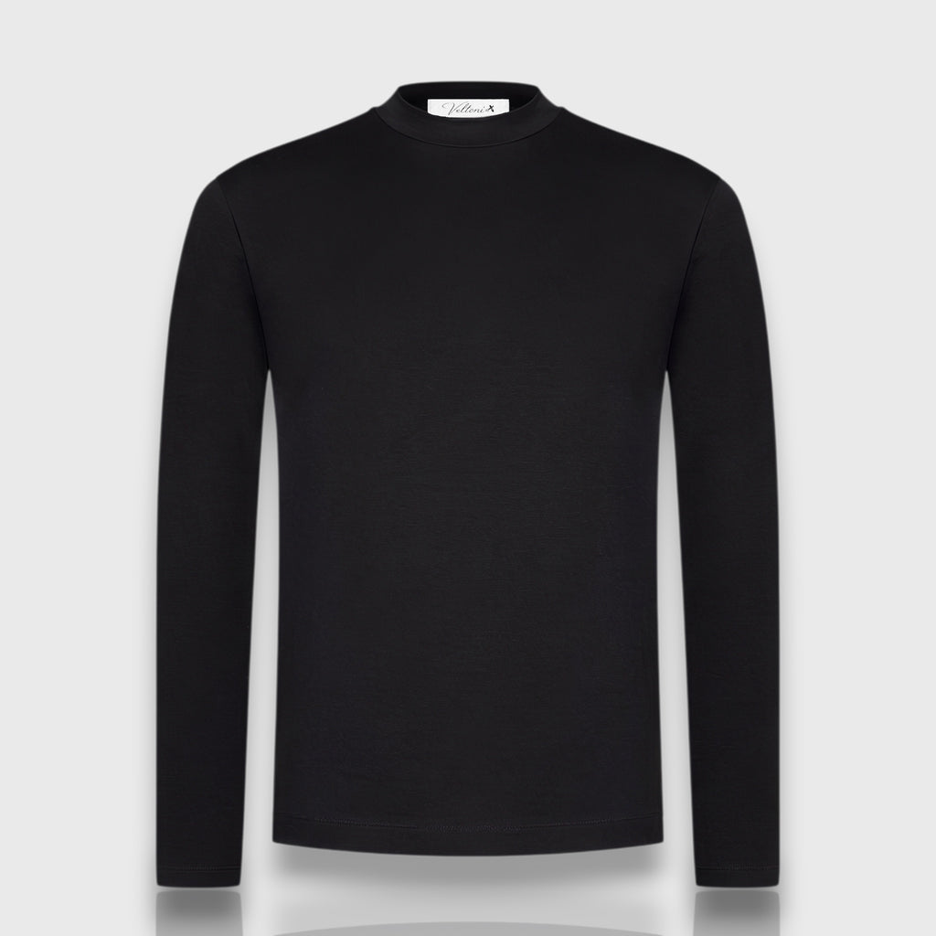 LONGSLEEVE MERCERIZED NOIR