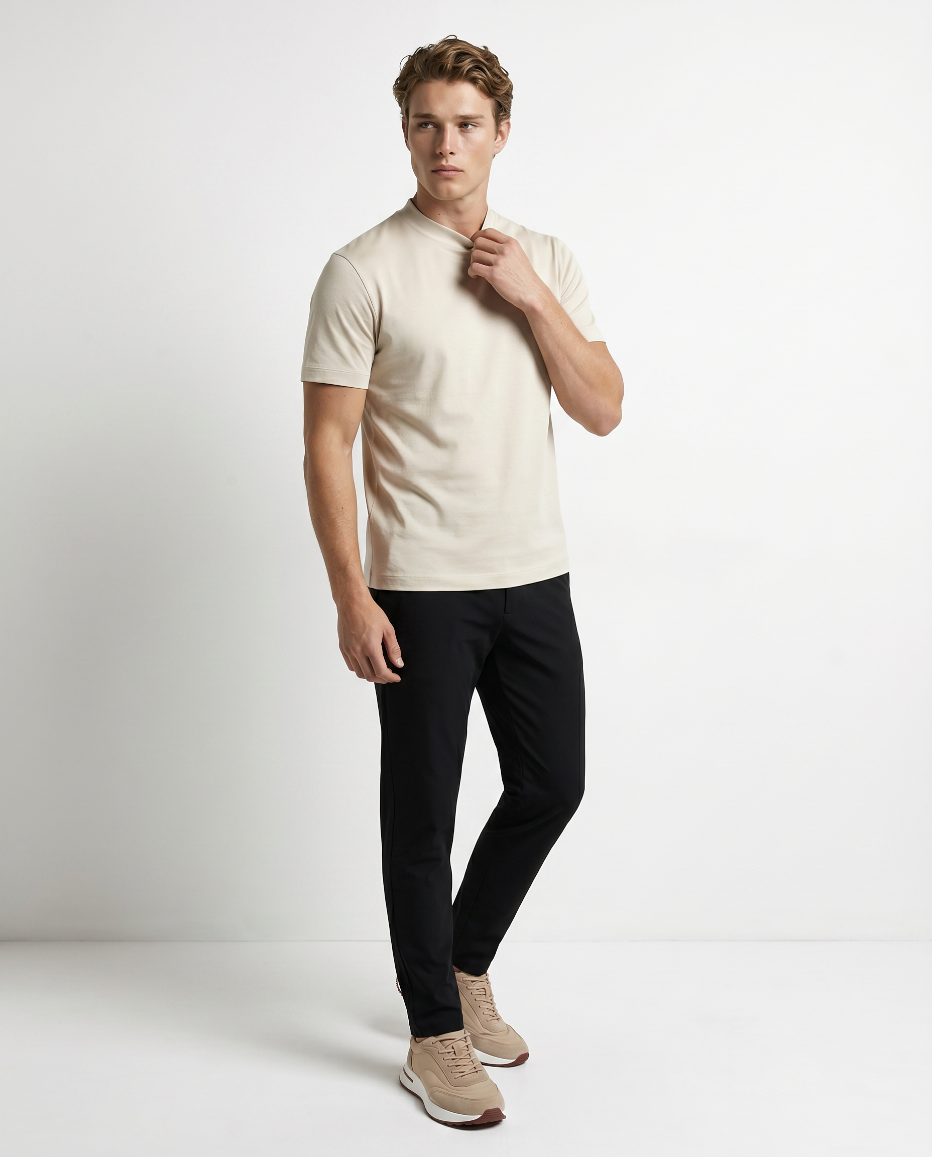 T-SHIRT MERCERIZED BEIGE