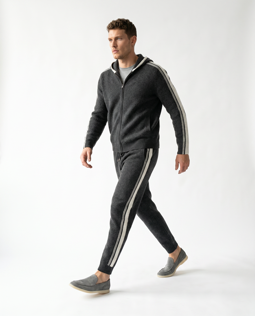 ENSEMBLE COTON GRIS