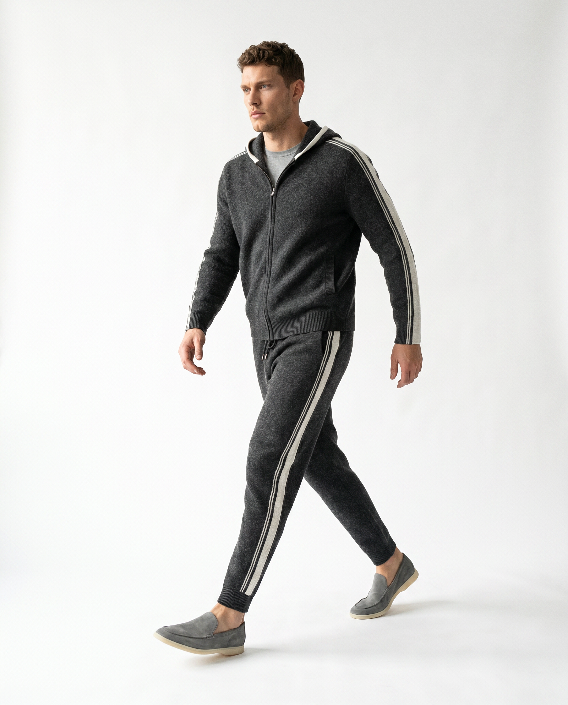 ENSEMBLE COTON GRIS