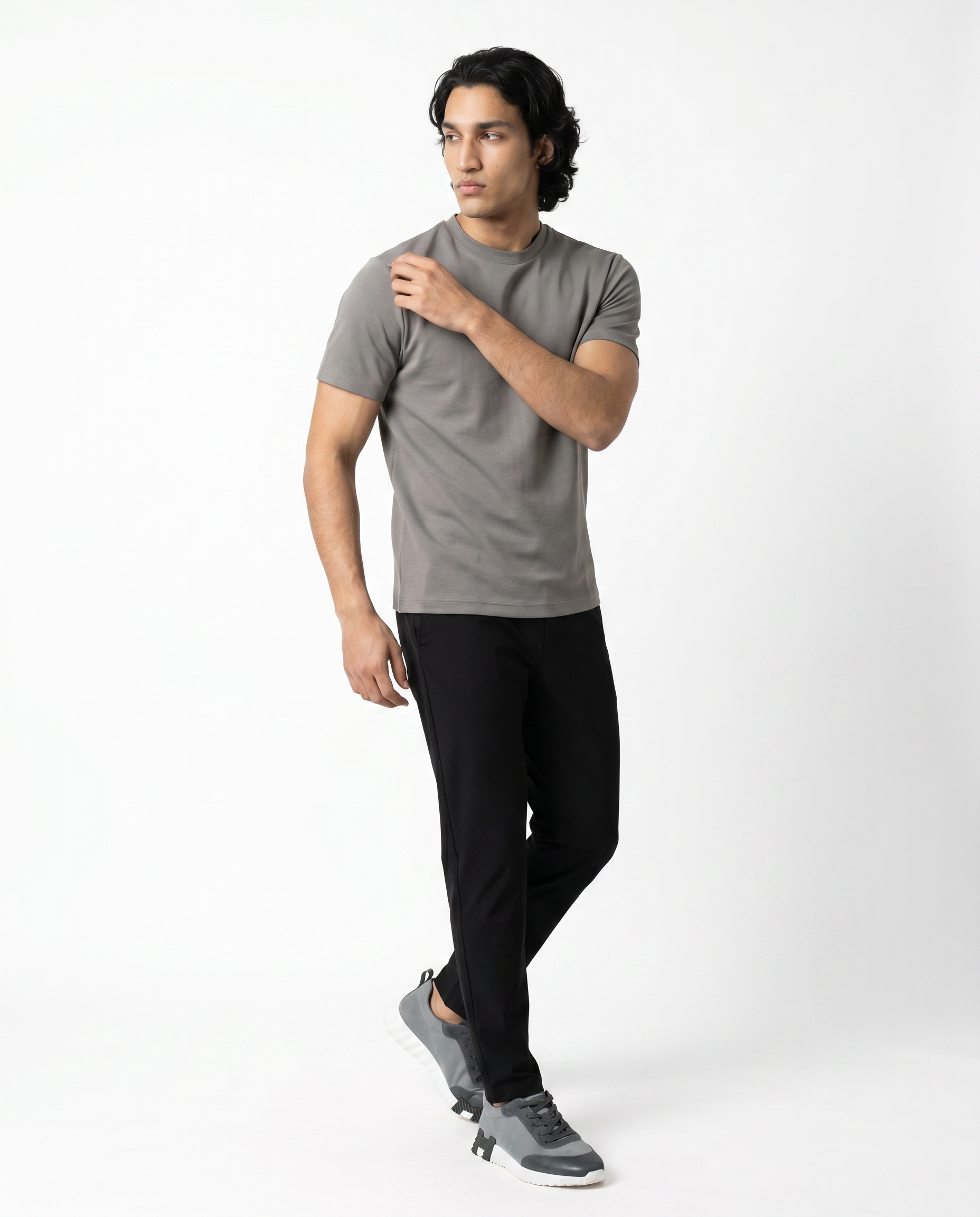 T-SHIRT MERCERIZED GRIS