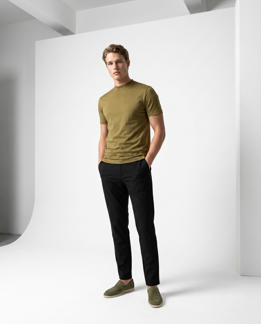 T-SHIRT MERCERIZED VERT
