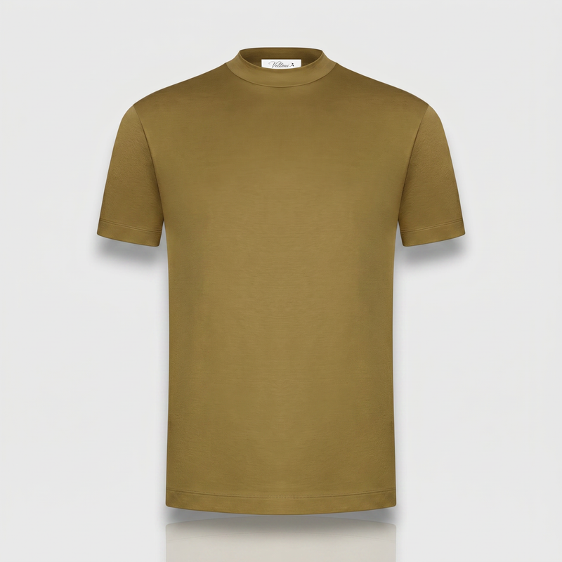 TEE-SHIRT MERCERISÉ VERT