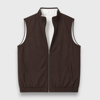 SANS MANCHES REVERSIBLE MARRON
