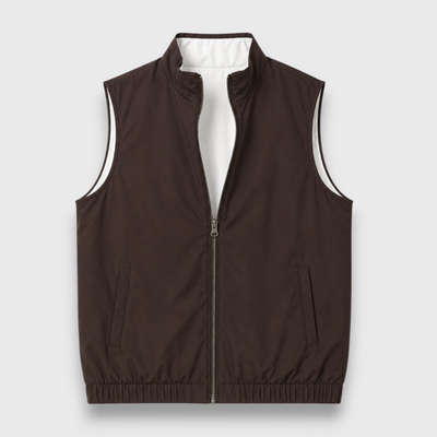 SANS MANCHES REVERSIBLE MARRON