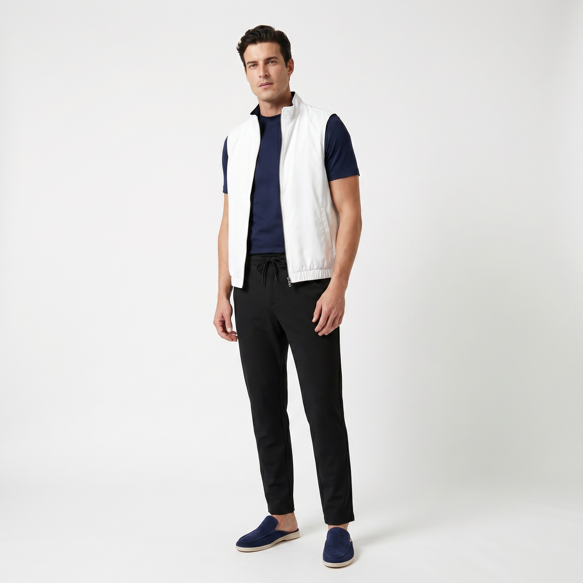 SANS MANCHES REVERSIBLE MARINE