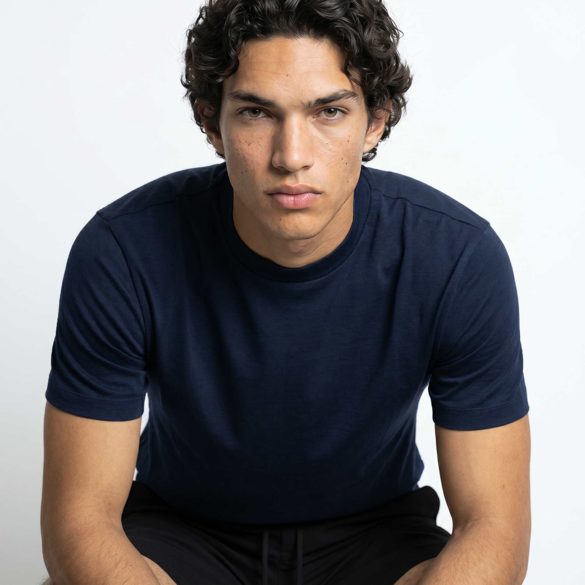 T-SHIRT MERCERIZED NAVY