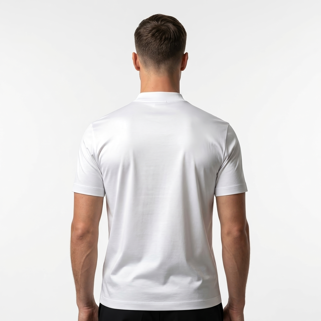 T-SHIRT MERCERIZED BLANC