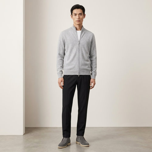 VELTONI CARDIGAN GRIS