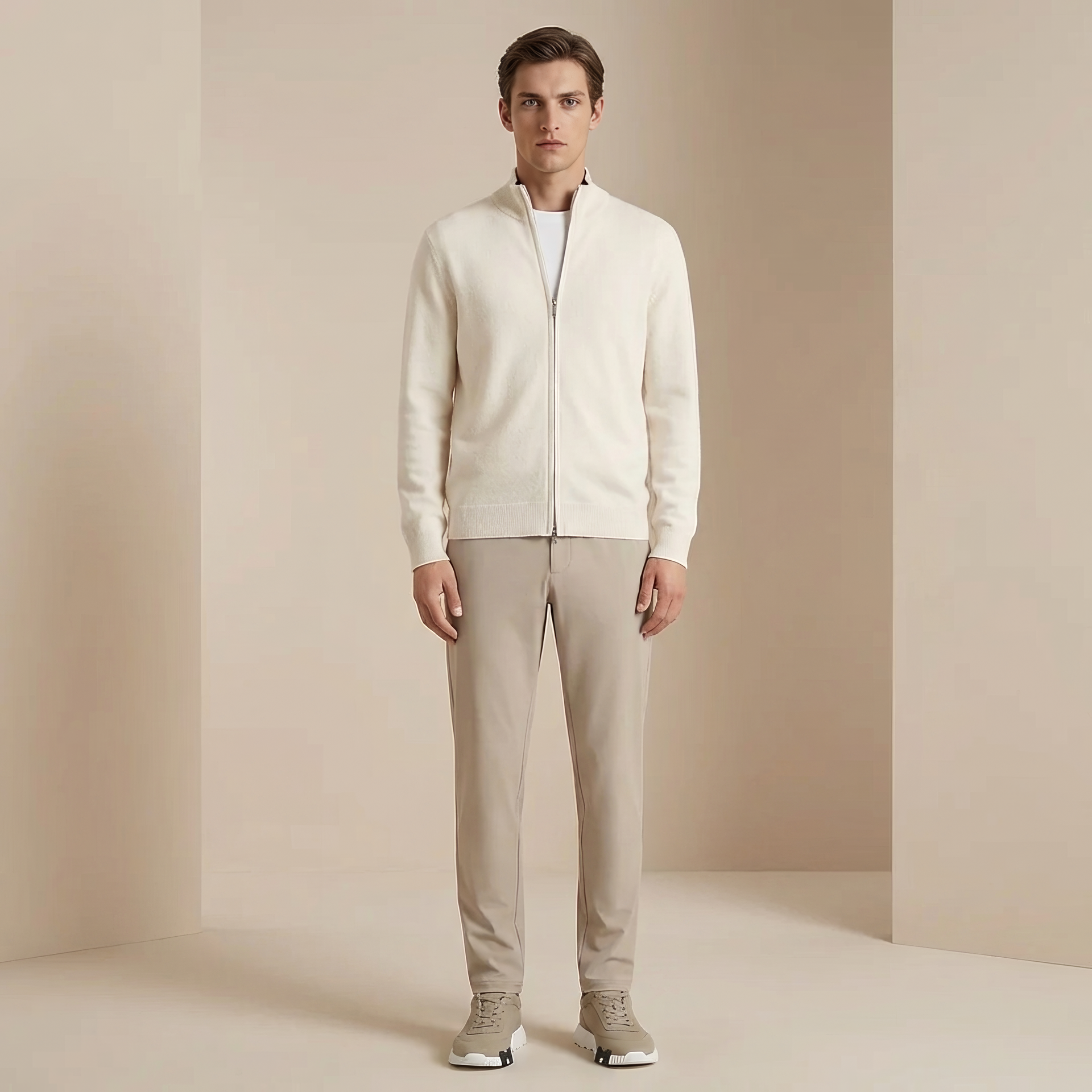 VELTONI CARDIGAN BEIGE