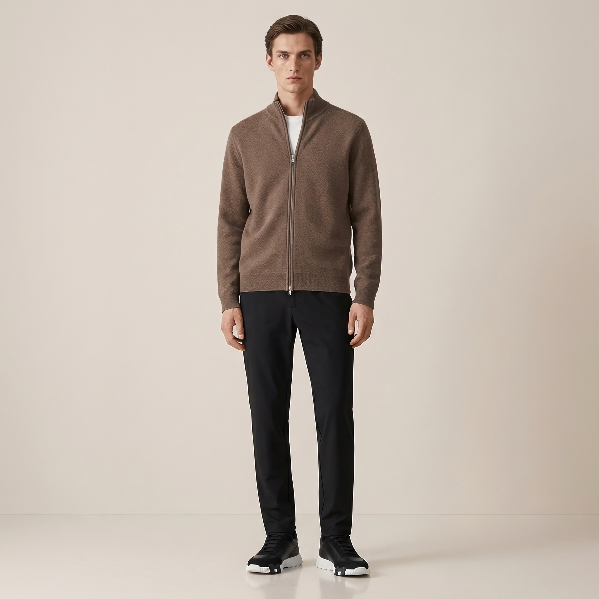 VELTONI CARDIGAN MARRON